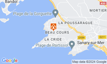 Mapa Sanary-sur-Mer Apartamento 79595