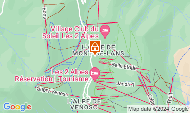 Mapa Les 2 Alpes Apartamento 57671
