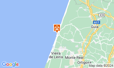 Mapa Praia do Pedrogo habitacin de huspedes 46546