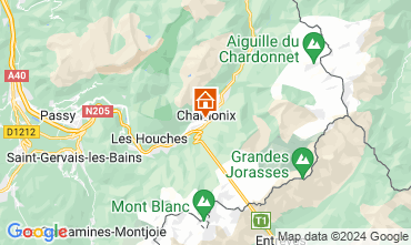 Mapa Chamonix Mont-Blanc Apartamento 126572