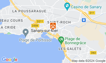 Mapa Sanary-sur-Mer Apartamento 18103