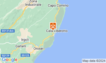 Mapa Cala Liberotto Apartamento 76244