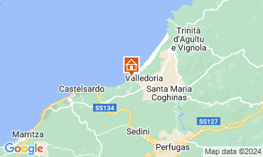Mapa Valledoria Apartamento 102582
