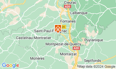 Mapa Saint-Cirq-Lapopie Casa rural 19555