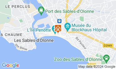 Mapa Les  Sables d'Olonne Apartamento 94815