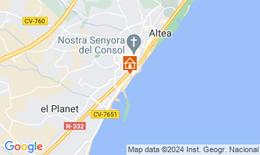 Mapa Altea Apartamento 103945