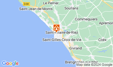 Mapa Saint Hilaire de Riez Apartamento 10083