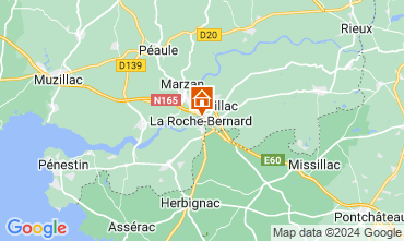 Mapa La Roche-Bernard Casa rural 96700