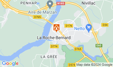 Mapa La Roche-Bernard Casa rural 96700