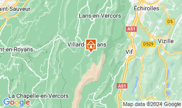 Mapa Villard de Lans - Correnon en Vercors Estudio 39168