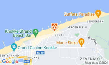 Mapa Knokke-le-Zoute Apartamento 123729