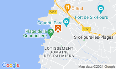 Mapa Six Fours Les Plages Apartamento 93946