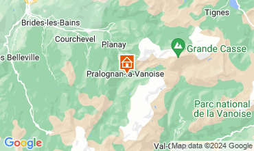 Mapa Pralognan la Vanoise Casa 81037