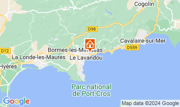 Mapa Le Lavandou Villa 128457