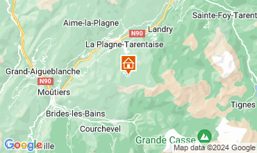 Mapa La Plagne Apartamento 92189