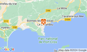 Mapa Le Lavandou Apartamento 124860