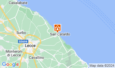 Mapa Lecce habitacin de huspedes 103395