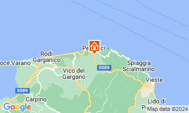 Mapa Peschici Bungalow 126120