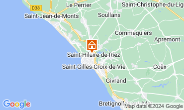 Mapa Saint Hilaire de Riez Apartamento 115870