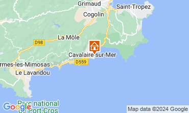 Mapa Cavalaire-sur-Mer Apartamento 9053