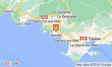 Mapa Bandol Apartamento 24782