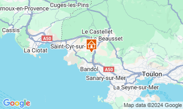 Mapa La Cadière d'Azur Villa 94916