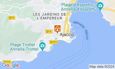 Mapa Ajaccio Apartamento 125962