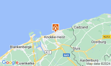 Mapa Knokke-le-Zoute Apartamento 125260