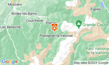 Mapa Pralognan la Vanoise Apartamento 128573