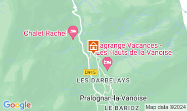 Mapa Pralognan la Vanoise Apartamento 128573