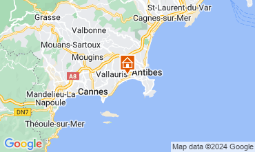 Mapa Antibes Villa 126818