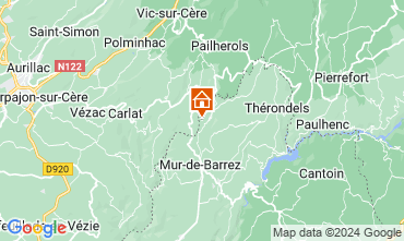 Mapa Vic-sur-Cre Casa rural 127723