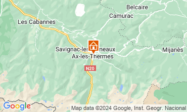 Mapa Ax Les Thermes Apartamento 58968