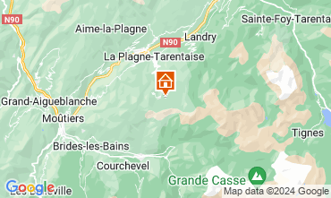 Mapa La Plagne Apartamento 58322