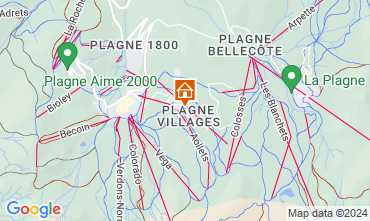 Mapa La Plagne Apartamento 58322