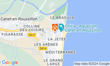 Mapa Canet-en-Roussillon Estudio 126130