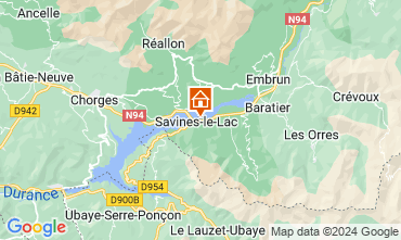 Mapa Savines-le-Lac Apartamento 128329