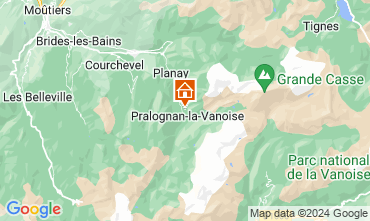 Mapa Pralognan la Vanoise Apartamento 52387