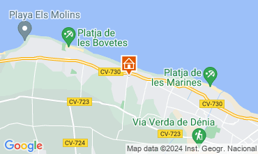 Mapa Denia Bungalow 9706