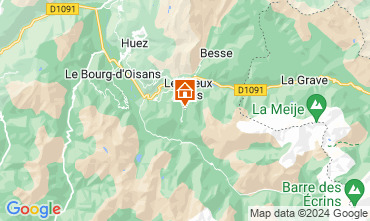 Mapa Les 2 Alpes Apartamento 121374