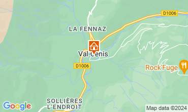 Mapa Termignon la Vanoise Casa rural 3326