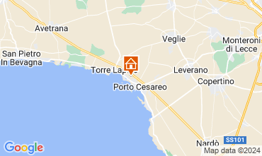 Mapa Porto Cesareo Apartamento 122611