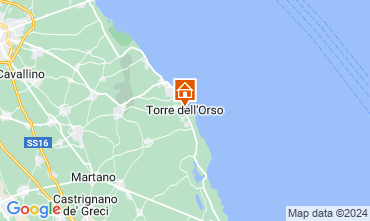 Mapa Torre dell'Orso Apartamento 118207