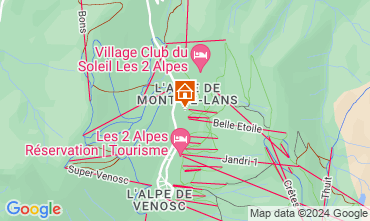 Mapa Les 2 Alpes Estudio 121939