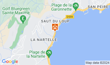 Mapa Sainte Maxime Villa 70153