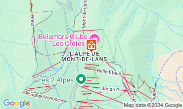 Mapa Les 2 Alpes Apartamento 106612