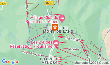 Mapa Les 2 Alpes Apartamento 50663