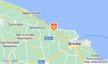 Mapa Brindisi Alojamiento inslito 117050