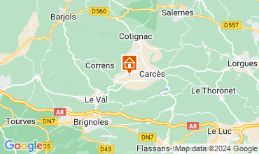 Mapa Cotignac Villa 125003