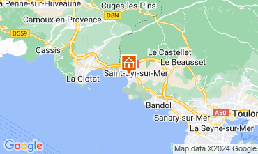 Mapa Saint Cyr sur Mer Villa 126132